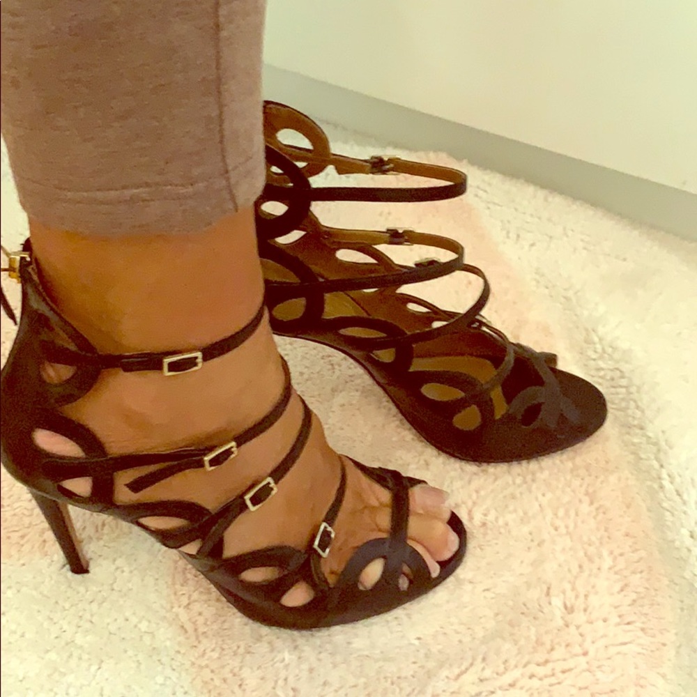 Authentic Aquazzura 3.5 inch black heels